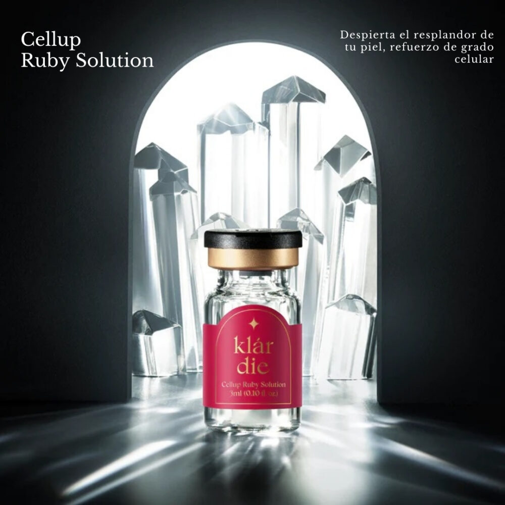 Klárdie Cellup Ruby Solution, revitaliza células antiguas y repara la piel dañada