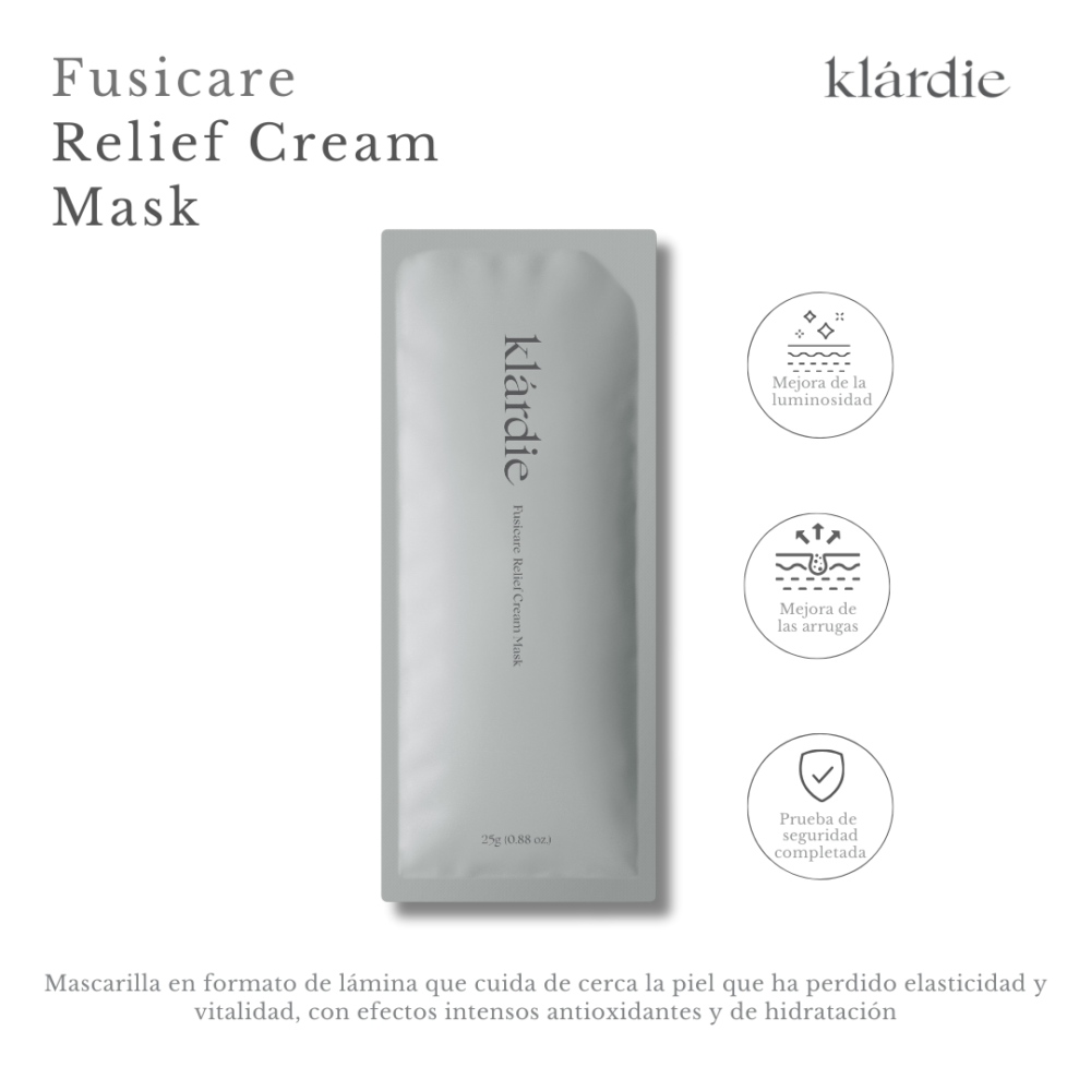 Mascarilla Fusicare Relief Cream Mask en su empaque