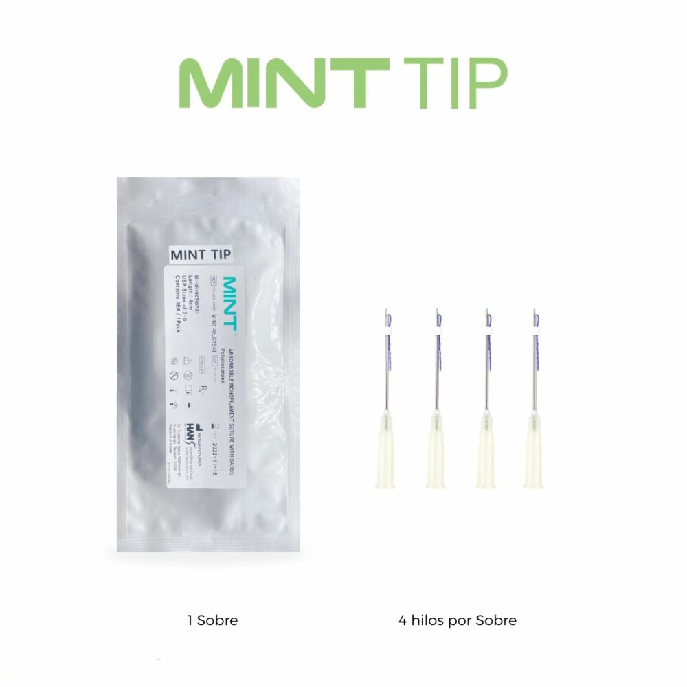 Empaque de hilos Mint Tip con triple sellado para protección