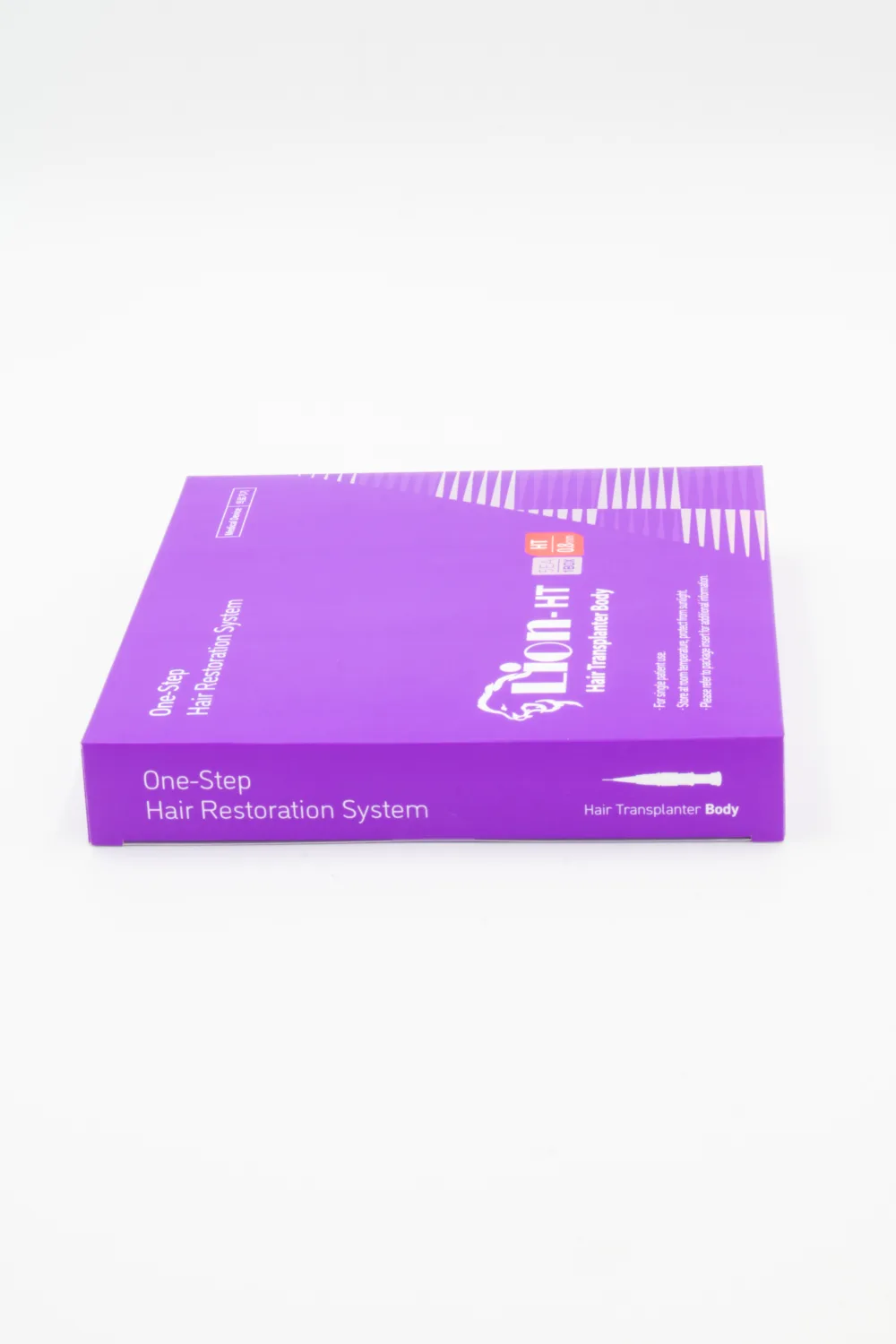 lado de caja de lion ht implantador para caída de cabello